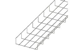 Лоток сетчатый CMS WBB 200х50, проволока Ø4 мм, белый цинк, 2,5м (CMS-WBB4-20050Z)