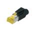 Коннектор Digitus CAT 6A, RJ45, STP, круглый кабель, с колпачком (A-MO6A8/8HRS)