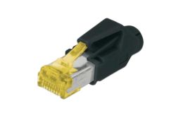 Коннектор Digitus CAT 6A, RJ45, STP, круглый кабель, с колпачком (A-MO6A8/8HRS)