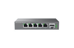 Коммутатор Grandstream, Unmanaged 2.5G Multi-Gigabit Network Switch, 5x 2,5GbE RJ45, 1x SFP+,  metal case, 12V/1A PSU (GWN7700M)