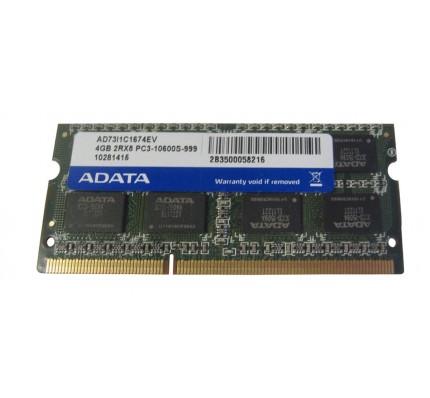 Оперативная память ADATA 4GB DDR3 2Rx8 PC3-10600S SO-DIMM (AD73I1C1674EV)
