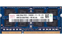 Оперативна пам'ять Hynix 4GB DDR3 2Rx8 PC3-12800S SO-DIMM (HMT351S6EFR8C-PB, HMT351S6CFR8C-PB) / 380
