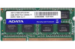 Оперативная память ADATA 4GB DDR3 2Rx8 PC3-12800S SO-DIMM (AM1U16BC4P2-B19H) / 387