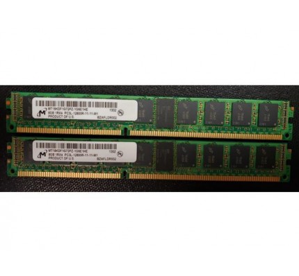 Серверная оперативная память Micron 8GB DDR3 1Rx4 PC3L-10600R LP (MT18KDF1G72PZ-1G4E1) / 2183