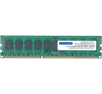 Серверная оперативная память AVANT 4GB DDR3 PC3-10600R 1333MHz HS (AVF7251R62F9333GX-NYXP1) / 2710