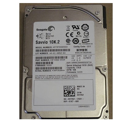 Жесткий диск Seagate (SUN) 72 GB SAS 10K RPM 2.5" (ST973402SS) / 1781