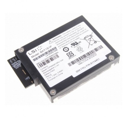 Элемент питания LSI MegaRaid Backup Battery For IBM M5000/M5014/M5015/9260/9261/9280 Raid Battery (81Y4451/BAT1S1P/LSI BBU08) / 3024