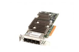 HBA адаптер DELL 6GBPS 4 PORT SAS PCI-E  (01V1W2 - H3-25553-00D) / 2057