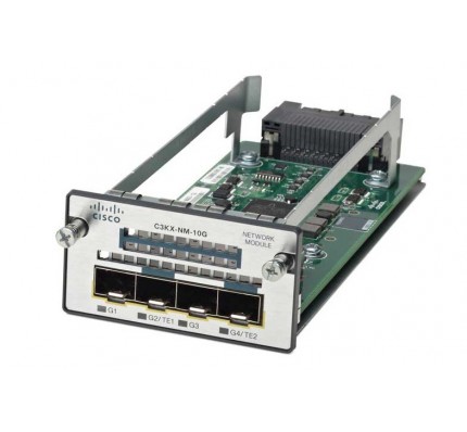 Cisco модуль 2 порта 10G (SFP+), 2 порта 1G (SFP), для коммутаторов Cisco 3750X/3560X (C3KX-NM-10G) / 6426