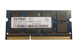 Оперативная память Elpida 8GB DDR3 2Rx8 PC3L-12800S SO-DIMM (EBJ81UG8EFU0-GN-F) / 6991