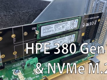 HPE 380 Gen10 + M 2 NVME Диски   Ставимо в райзер
