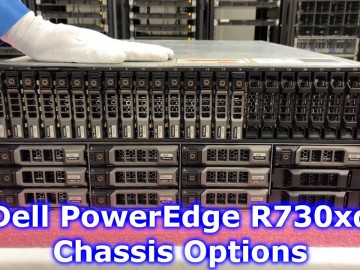 Dell PowerEdge R730xd Chassis Overview | Chassis Options | 12 Bay LFF | 24 Bay SFF | Rear Drive Kit